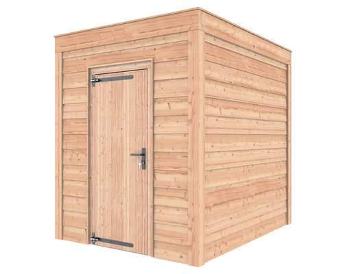 Houten tuinhuis met deur en beslag