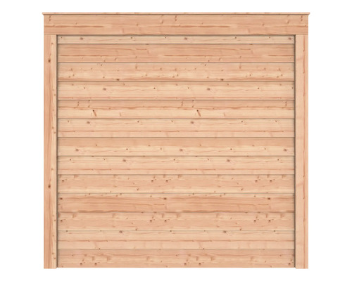 Houten schuttingelement met horizontale planken en frame