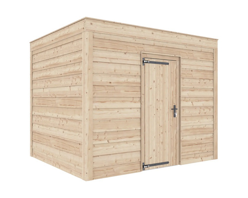 Houten tuinhuis met deur