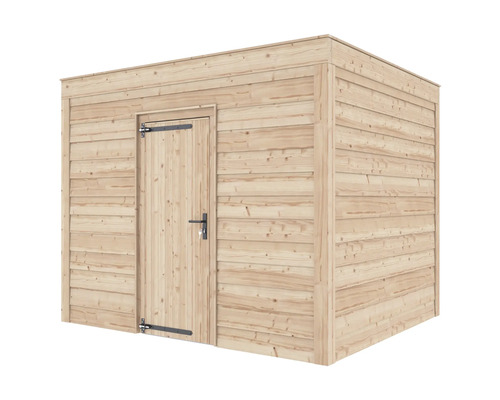 Houten tuinhuis met deur