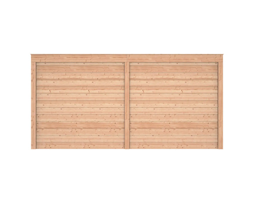 Houten schuttingelement van horizontale planken