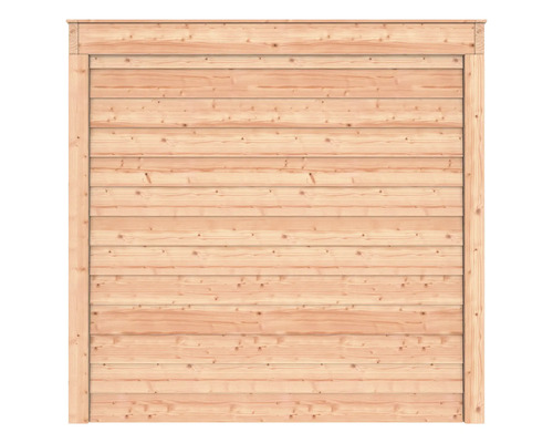 Houten schutting met frame