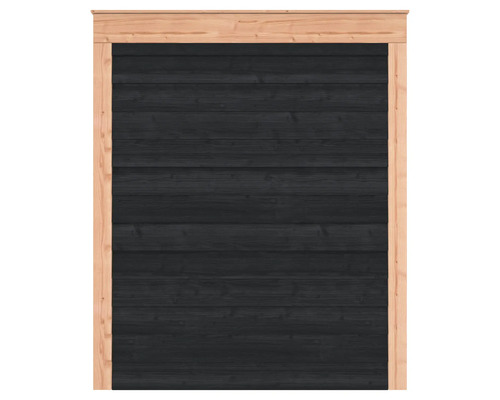 Houten schuttingelement met frame