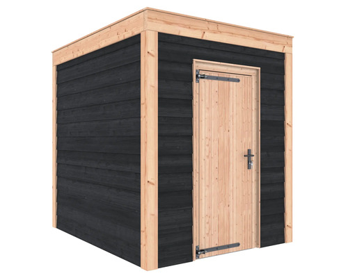 Houten tuinhuis met deur