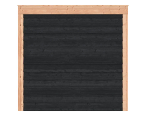 Houten schutting met frame