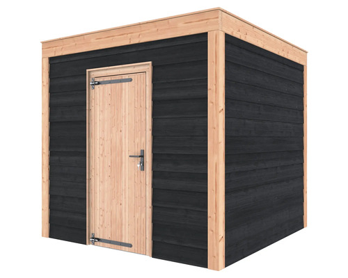 Houten tuinhuis met deur