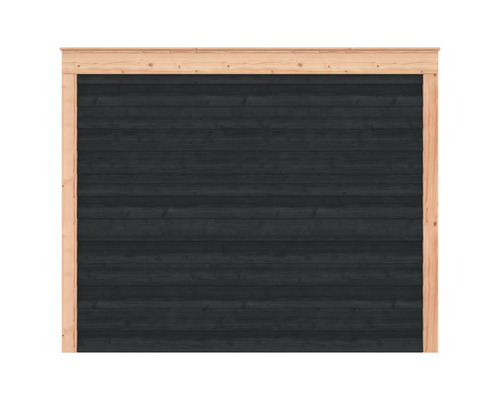 Houten schuttingelement met frame