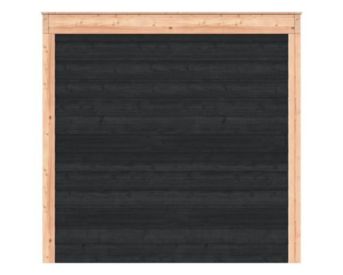 Houten wand met frame voor buiten