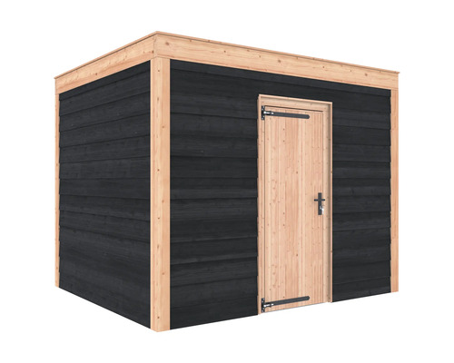 Houten tuinhuis met deur