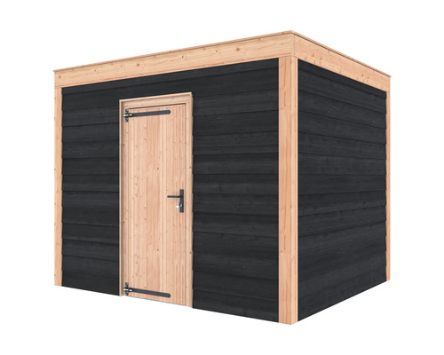 Houten tuinhuis met deur