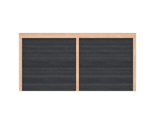 Houten tuinscherm met horizontale planken