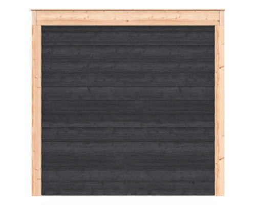 Houten wand met frame