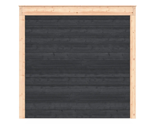 Houten schuttingelement met frame