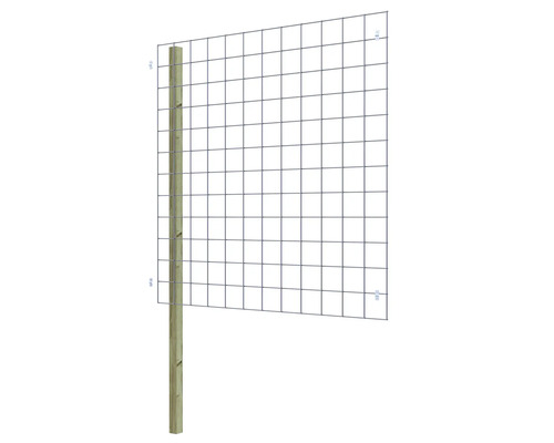 Vierkante klimhulp van hout en draad voor tuinplanten