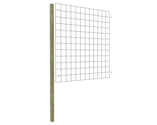 Houten paal met klimrek