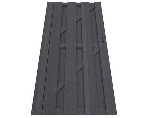 Houten hekpoort met dwarsbalken ter stabilisatie