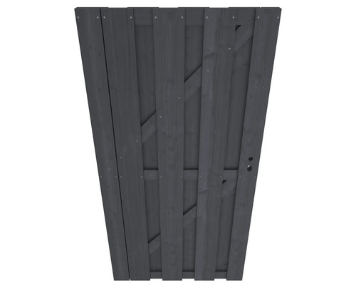 Houten poort met beslag voor de tuin