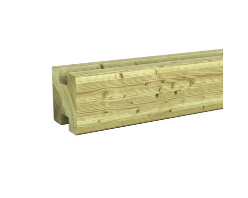 Houten balk met groef