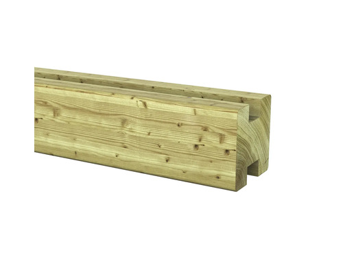 OUTDOOR LIFE Sleufpaal tussen grenen 8,8x8,8x270 cm Houten balk met veer en groef