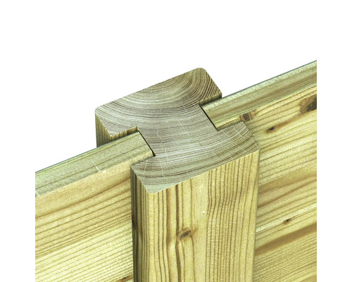 Houten verbinding met pen en gat