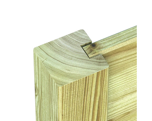 Houtverbinding met veer en groef