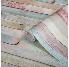 Decoratiefolie met houten planken motief op rol