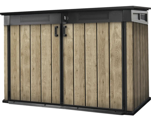 KETER Containerberging Signature Ashwood Mega Collection kunststof houtlook 190,5 x 109,3 x 132,5 cm KETER Containerberging Signature Ashwood Mega Collection kunststof houtlook 190,5 x 109,3 x 132,5 cm