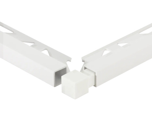 Kunststof tegelprofiel met hoekverbinder