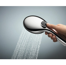 Handdouche met straalsoortinstelling in de hand