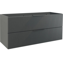 JUNGBORN Wastafelonderkast QUATTRO met greep 55x120x46 cm zwart