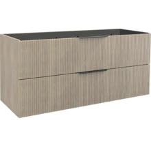 JUNGBORN Wastafelonderkast QUATTRO met greep 55x120x46 cm tabak eiken
