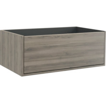 Wastafelonderkast met houten decor voor de badkamer