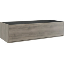 Wastafelonderkast met houten decor