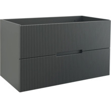JUNGBORN Wastafelonderkast SEDICI 57x100x50 cm zwart