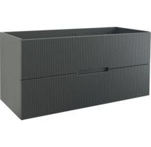 JUNGBORN Wastafelonderkast SEDICI 57x120x50 cm zwart
