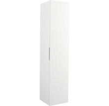 Witte badkamer hoge kast met handgreep