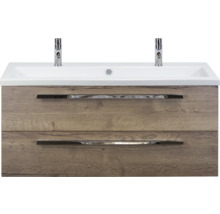 SANOX Badkamermeubelset Seville met wastafel 121 cm tabacco
