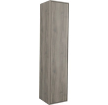 Hoge kast met houten deur voor badkamer