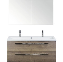 Wastafel met onderkast en spiegelkast voor de badkamer