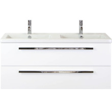 SANOX Badkamermeubelset Seville met wastafel 121 cm wit hoogglans