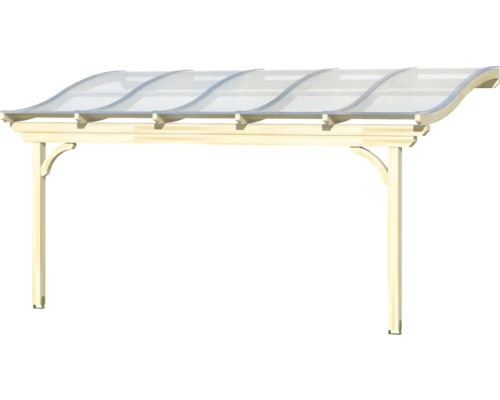 Houten carport met polycarbonaat dak
