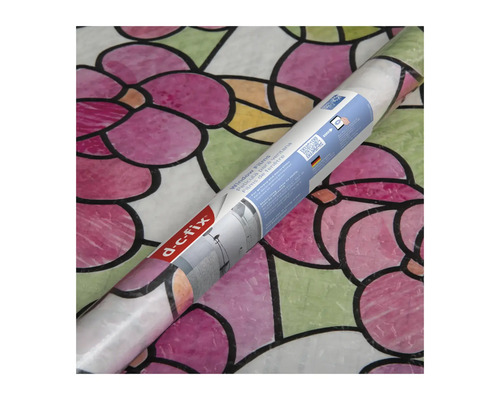 Rol raamfolie met bloemmotief