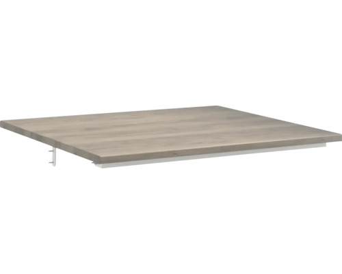 JUNGBORN Wastafelblad SEDICI walnoot 61 x 50 cm zonder uitsparing Tafelblad met bevestiging