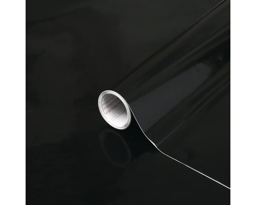 Rol zwarte glansfolie