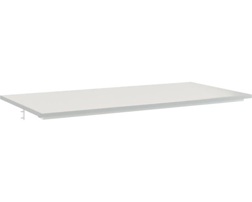 JUNGBORN Wastafelblad NOVE grijs 101 x 46 cm zonder uitsparing