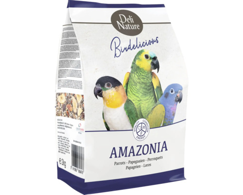 DELI-NATURE Papegaaien Amazonia voer 2 kg. Deli Nature Birdelicious Amazonia papegaaienvoer, 2 kilogram
