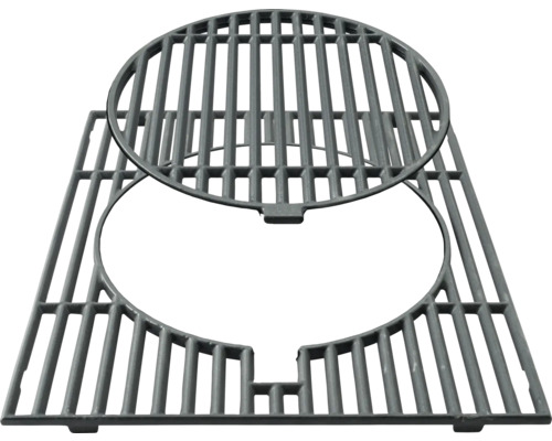 Gietijzeren grillrooster met uitneembaar inzetstuk