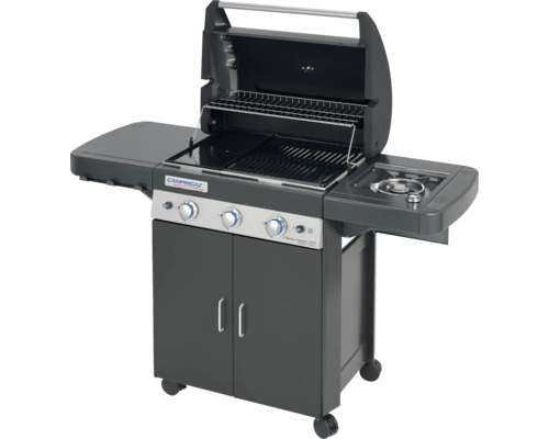 Campingaz gasbarbecue met zijbrander, grillrooster en grillplaat