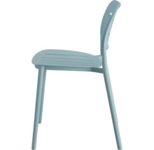 Kunststof stoel, zijaanzicht