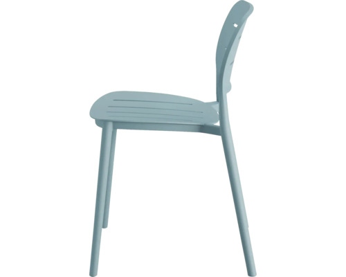 Kunststof stoel, zijaanzicht